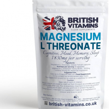 BRITISH VITAMINS Magnesium L Threonate